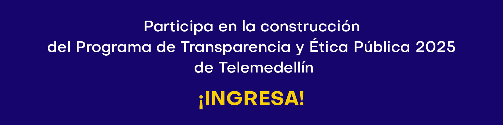 Banner Programa Transparencia y Ética Pública 2025